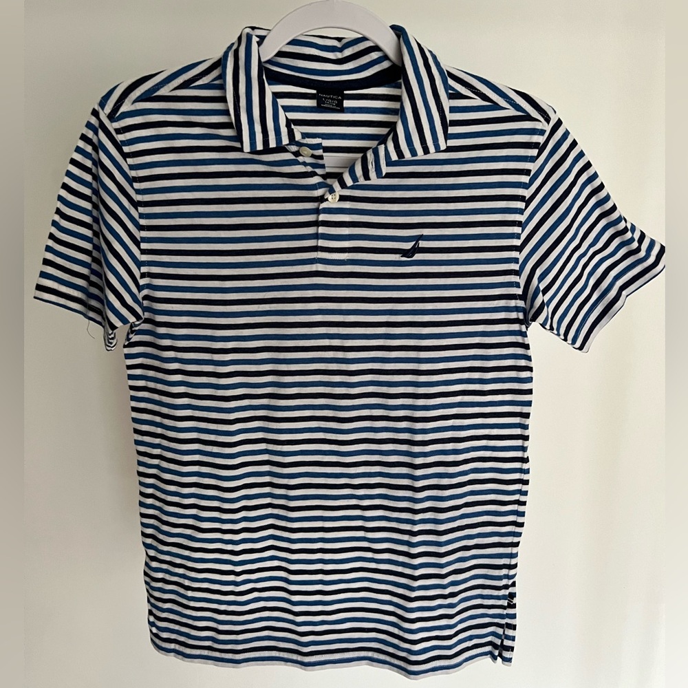 Nautica boys striped polo